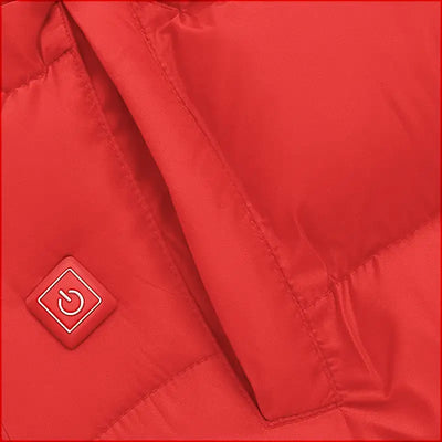 Veste chauffante rouge