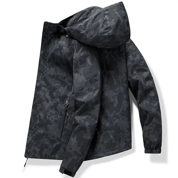 Veste Militaire Camouflage Softshell - Homme, Randonnée, Automne - Coupe-vent, Respirante, Légère - Parfaite Pour La Pêche, Outdoor