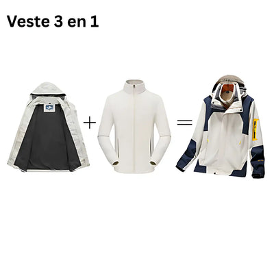 Veste femme randonnée pluie respirante