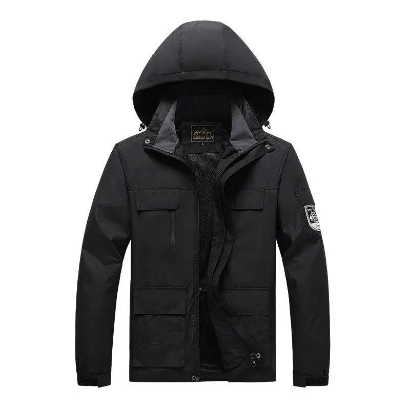 Veste homme à capuche doublée polaire