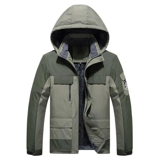 Veste homme à capuche doublée polaire