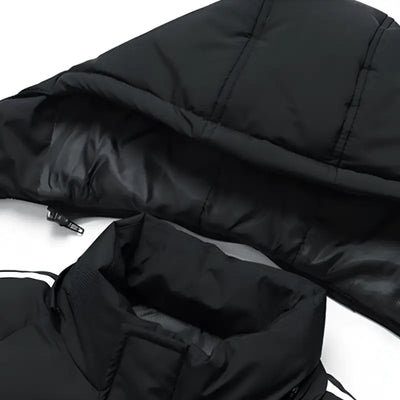 Veste longue chauffante 11 zones noire pour femme