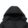 Veste longue chauffante 11 zones noire pour femme