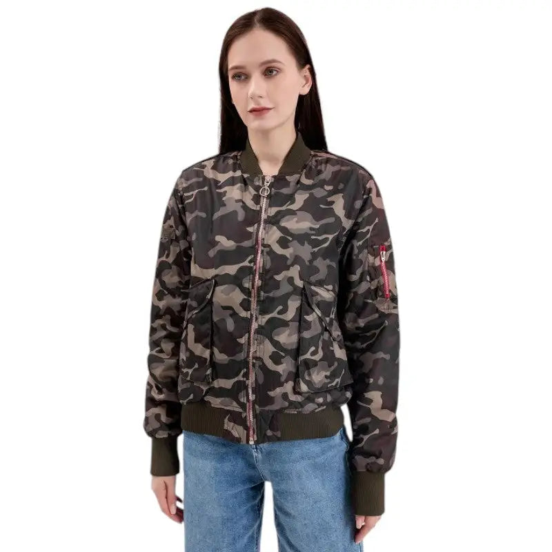 Veste militaire camouflage femme
