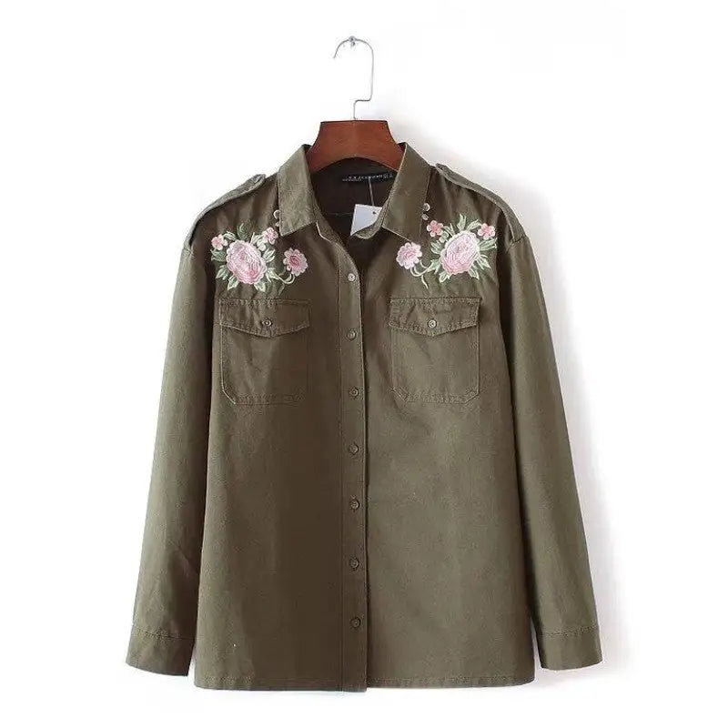 Veste militaire customisée femme