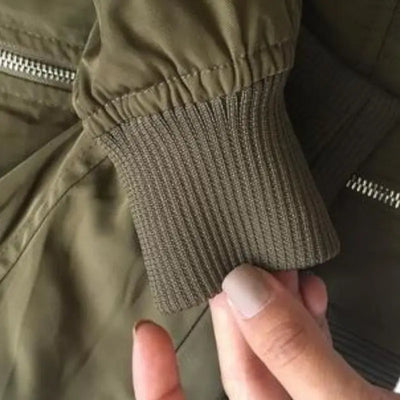 Veste militaire écusson femme