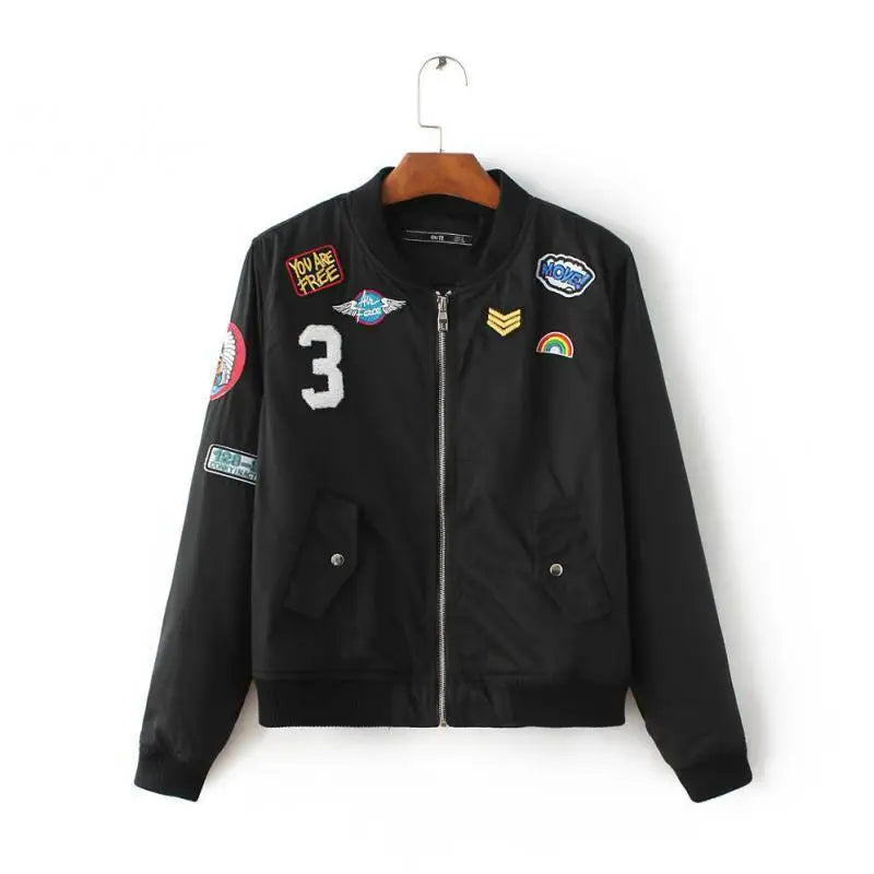 Veste militaire écusson femme
