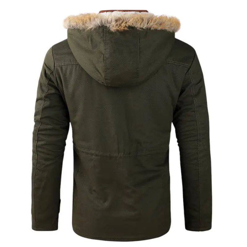 Veste militaire fourrure homme