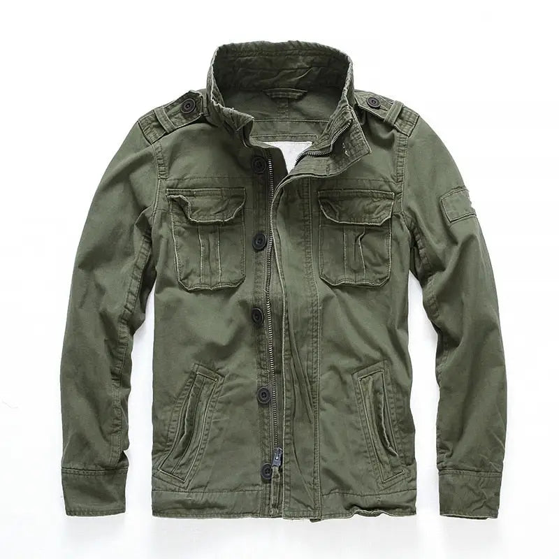 Veste militaire homme vert