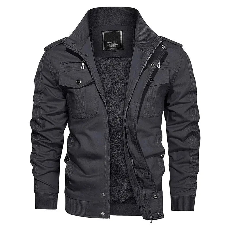 Veste militaire longue homme