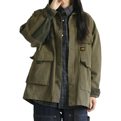 Veste militaire oversize femme