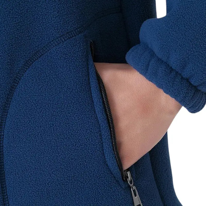 Veste polaire militaire bleu marine