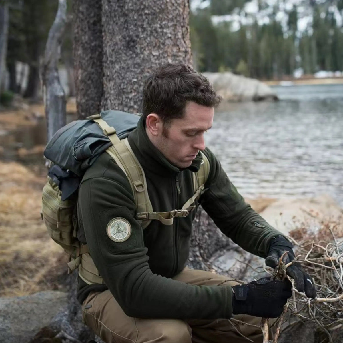 Veste polaire militaire homme