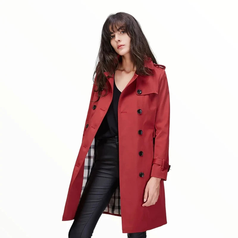 Veste Rouge longue style armee femme Surplus Militaires