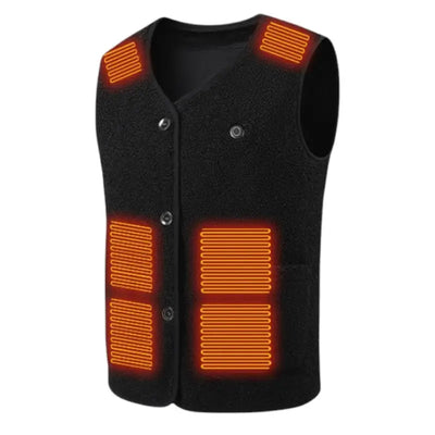 Veste sans manche chauffante