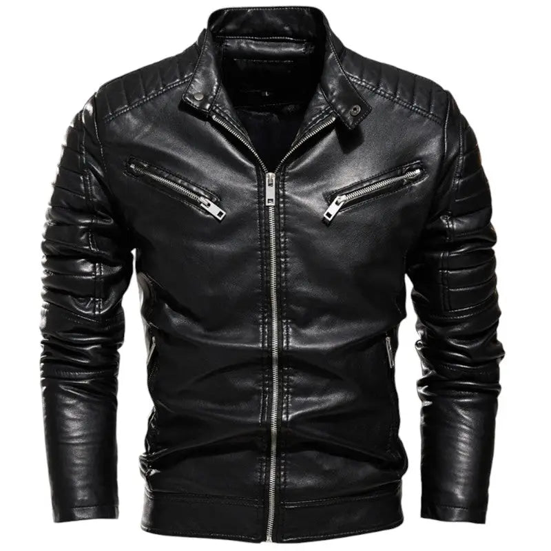 Veste style biker homme