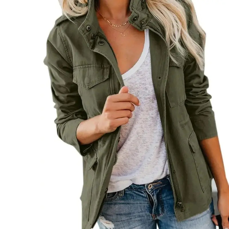 Surplus Militaire Veste Militaire Femme Style Boyfriend Parka