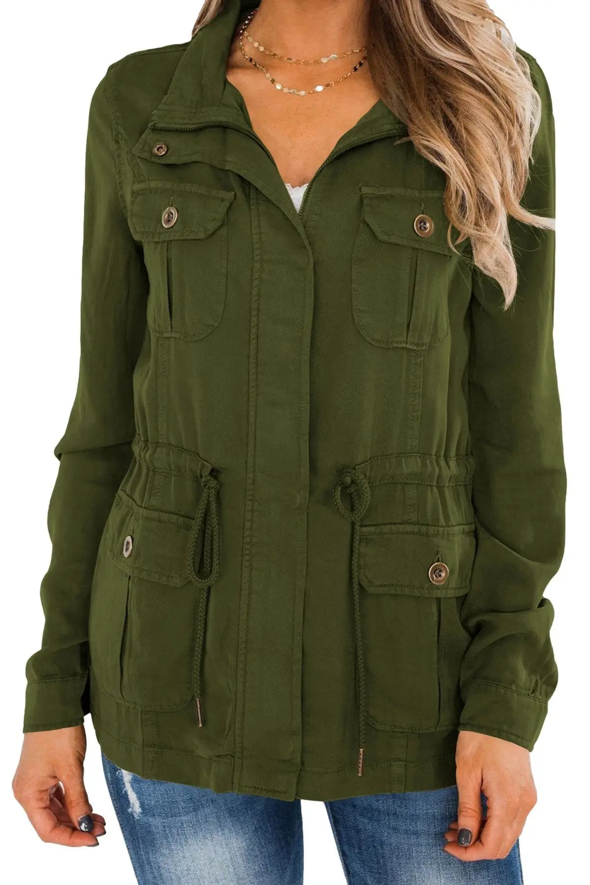 Veste Femme Faux Suédé Bomber Oversized - Blouson Zippé Avec Revers - Automne/Hiver Mi-Saison